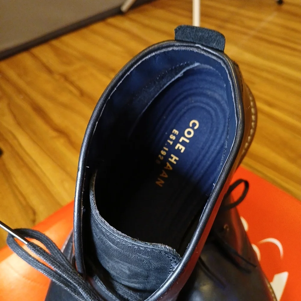 Cole Haan Tyler Grand Black Leather Chukka‎ Boots C25100 Men Size 11M